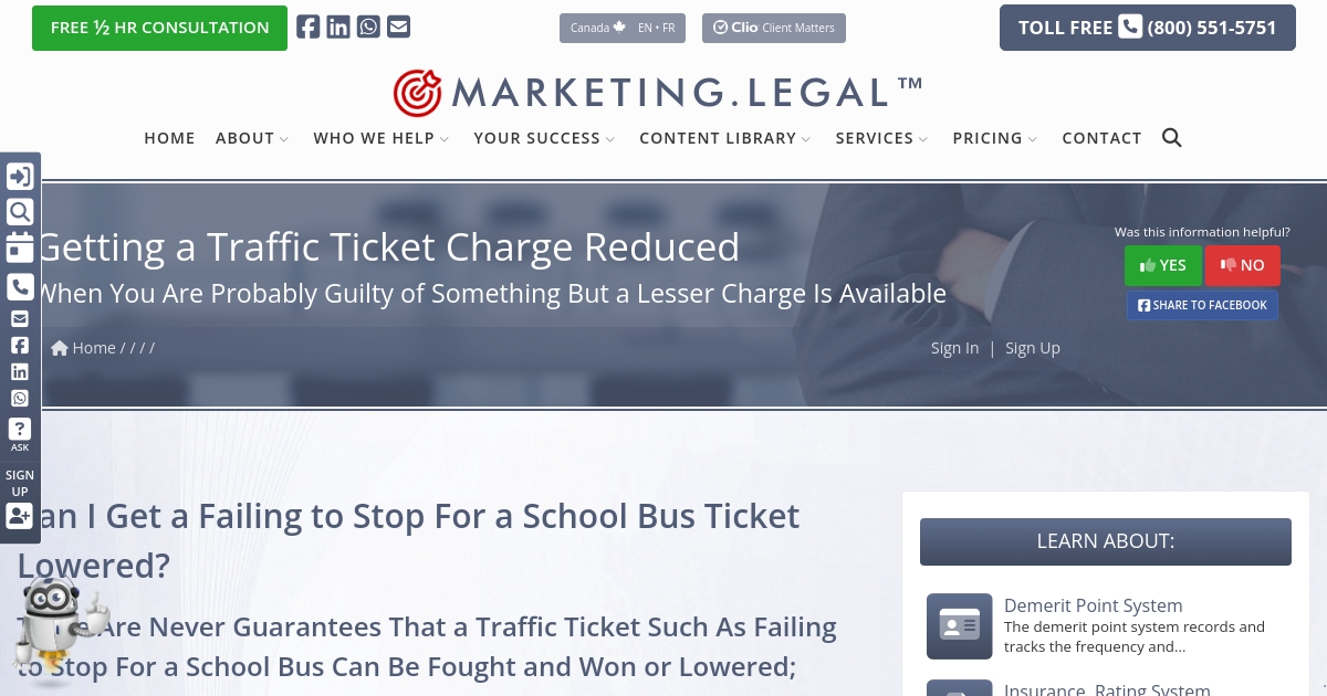 Getting a Traffic Ticket Charge Reduced When You Are Probably Guilty of  Something But a Lesser Charge Is Available | Marketing.Legal | Courtice |  (800) 551-5751
