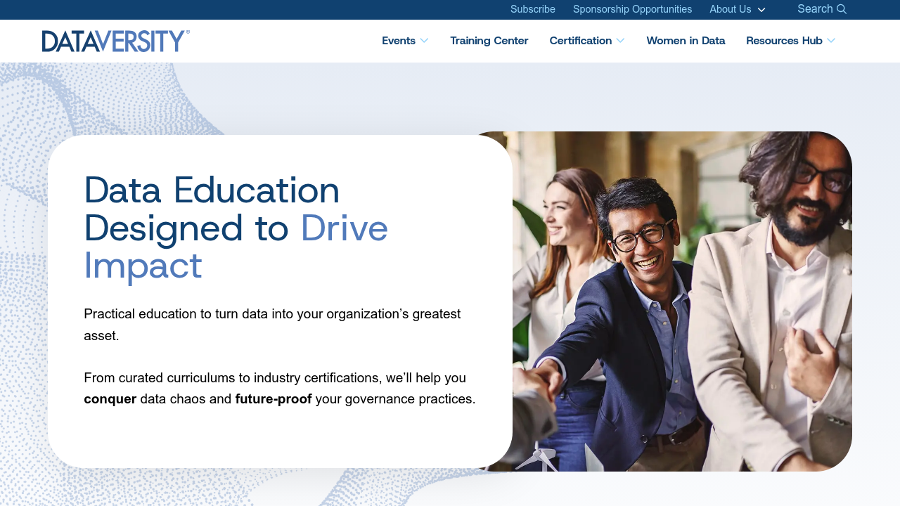 Dataversity website