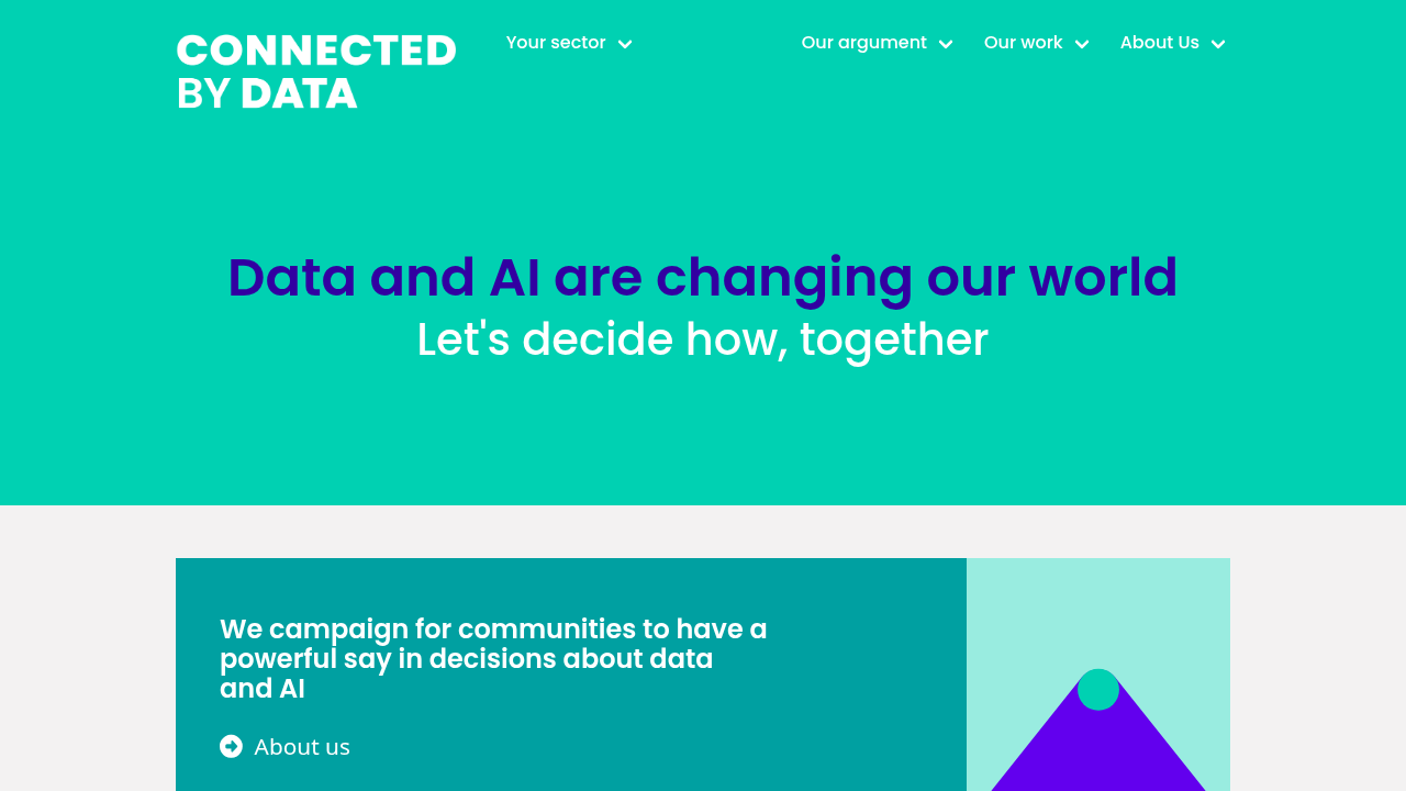 Connected by data website