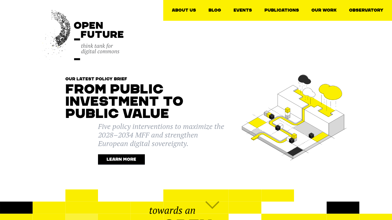 Open Future Foundation website