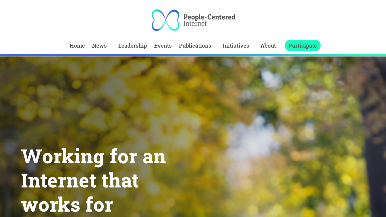 People-Centered Internet website
