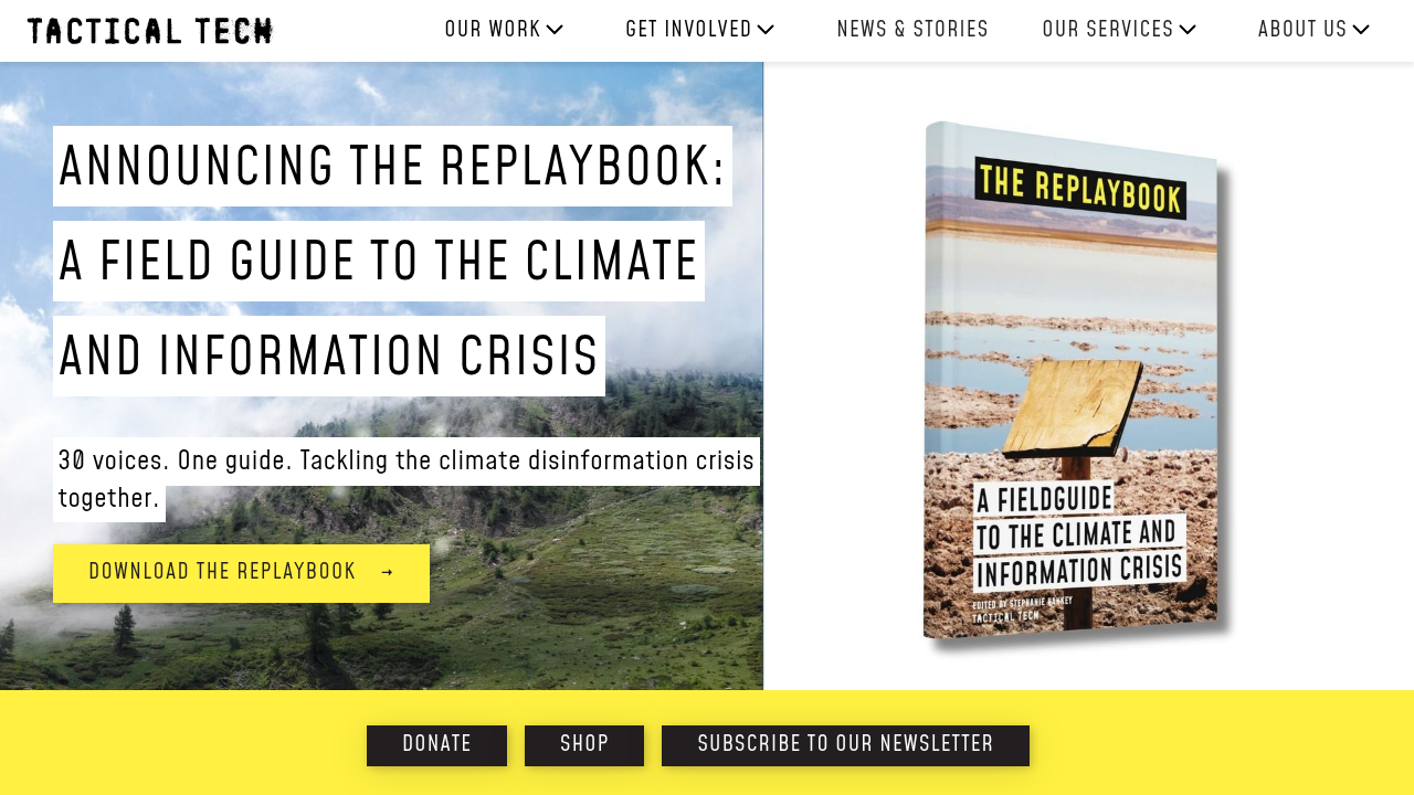 Tactical Technology Collective website