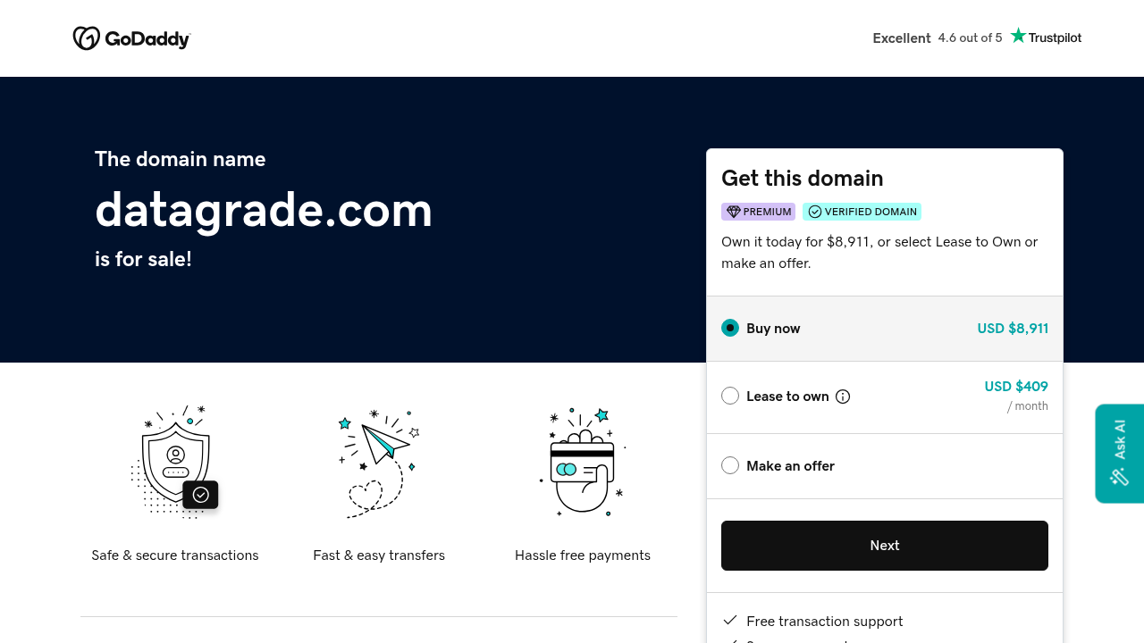 DataGrade website