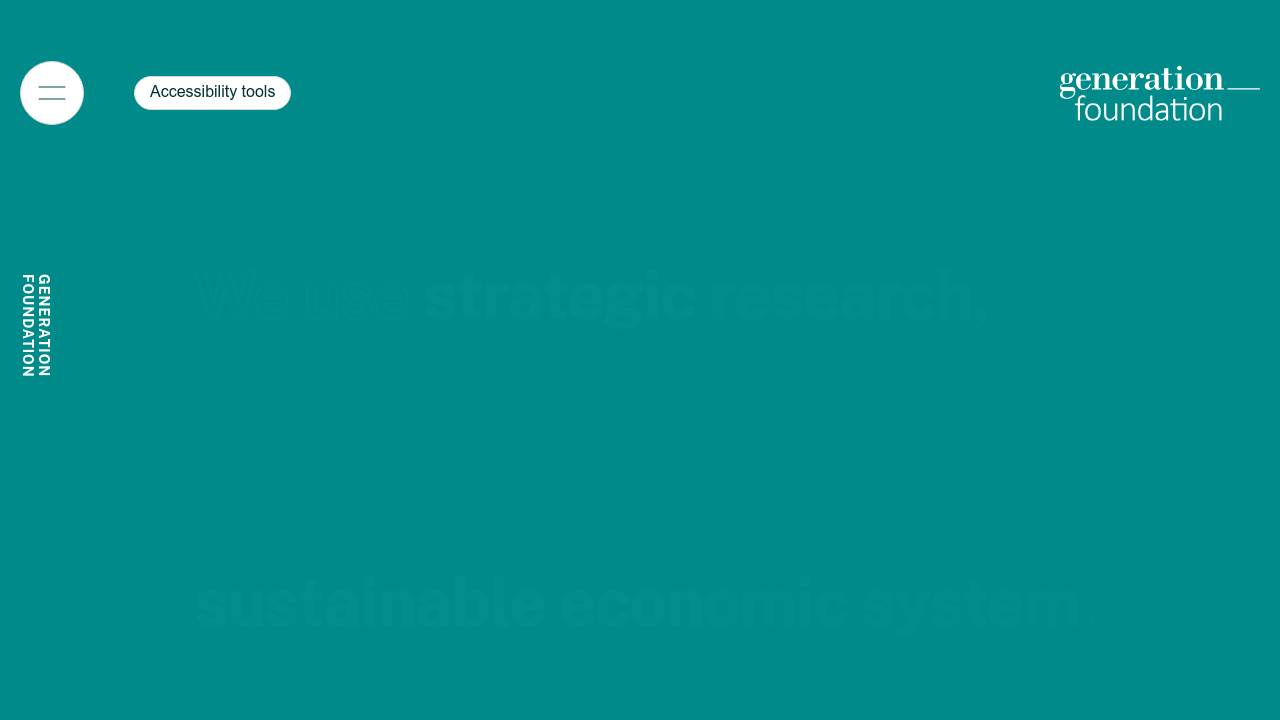 The Generation Foundation website