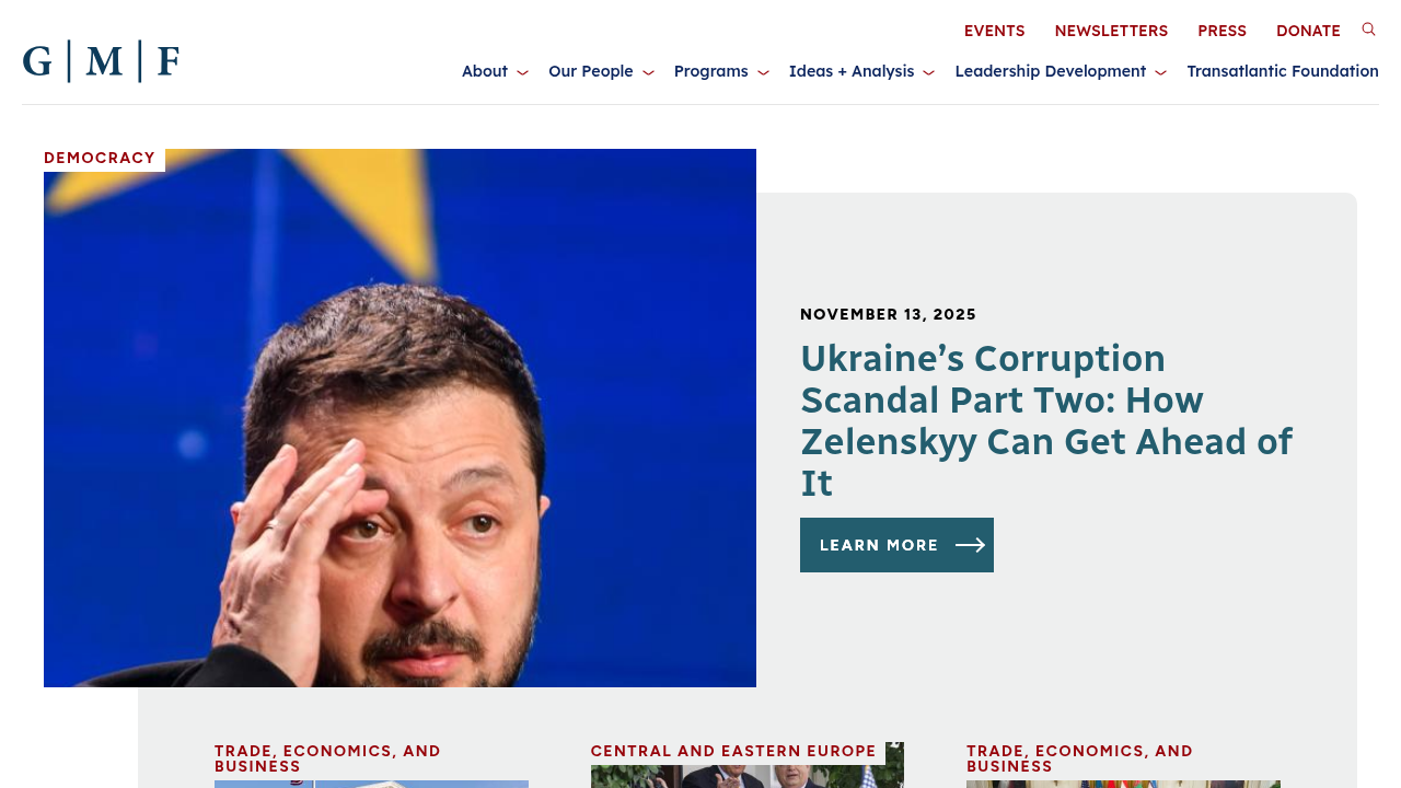 The German Marshall Fund of the United States (GMF) website