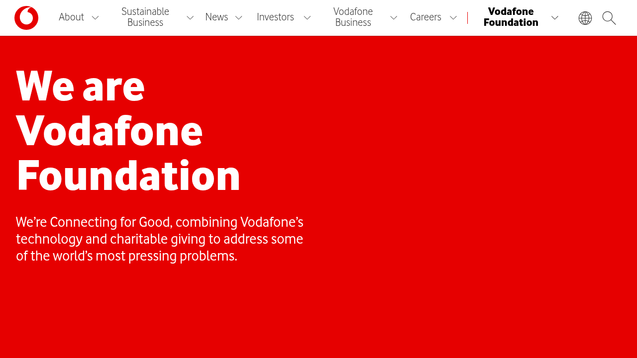 Vodafone Foundation website